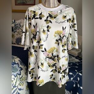 FLOWERED PULLOVER BLOUSE - P.T.